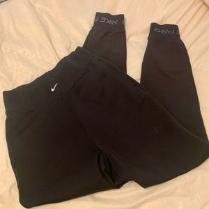 Nike High Waisted Joggers Sweatpants Black
